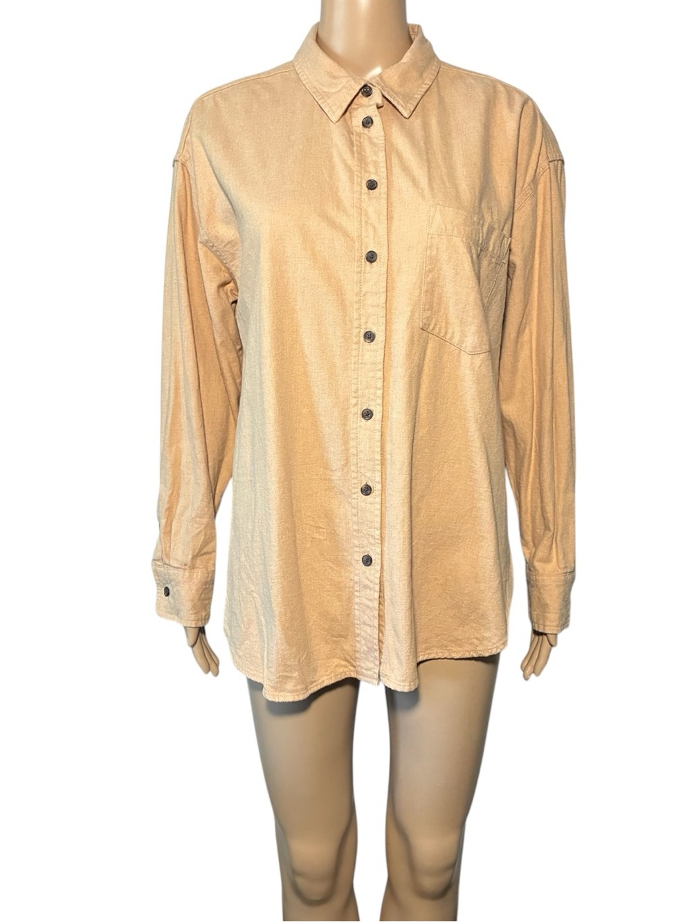 Universal Thread Womens Shirt SizeM Oversized Fit 100%Cotton Button Front Pocket